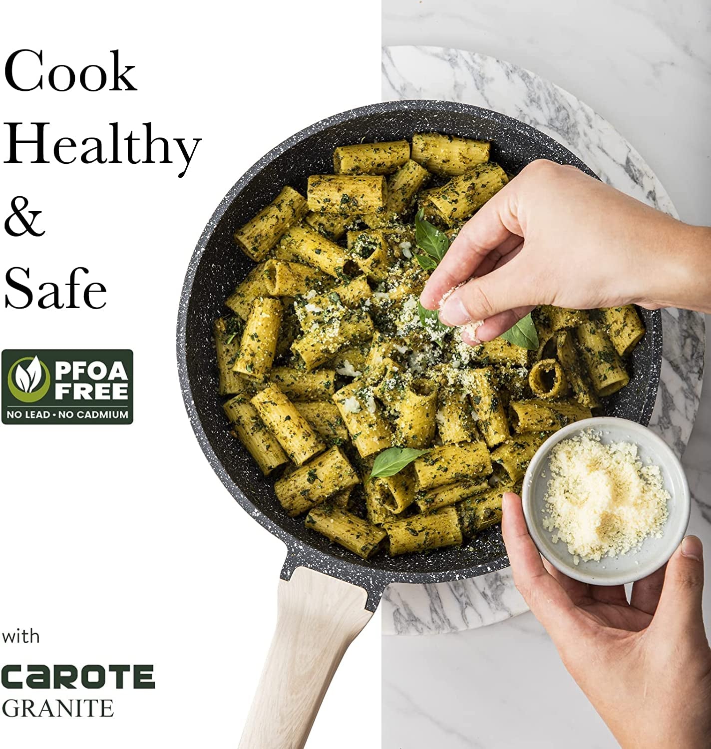 PFOA Free Cookware, No Lead Or Cadmium
